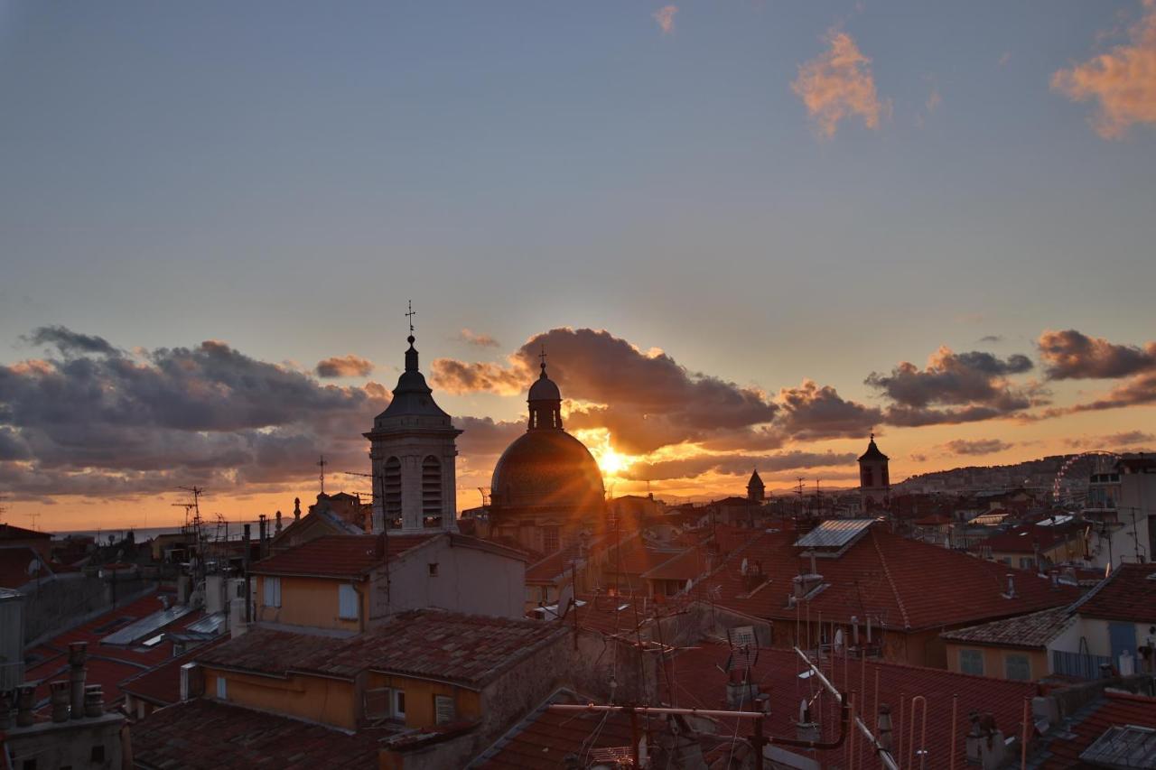 Cocoon Loft - Magnifique Loft Sous Toit, Refait A Neuf, Vues Splendides, Clim, Wifi Apartman Nizza Kültér fotó